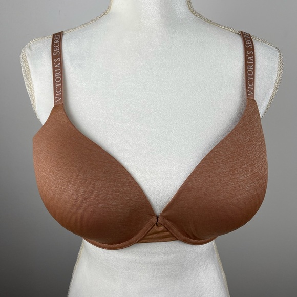Victoria Secret Cotton Lightly Lined Full Coverage Bra Size 38D Blush Color - Picture 2 of 14